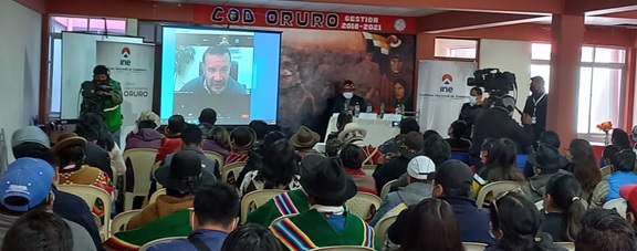Socialización Oruro: destaca la importancia de la residencia habitual para hacerse censar