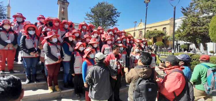 Brigadas del INE realizan la Actualización Cartográfica Estadística en la ciudad de Potosí
