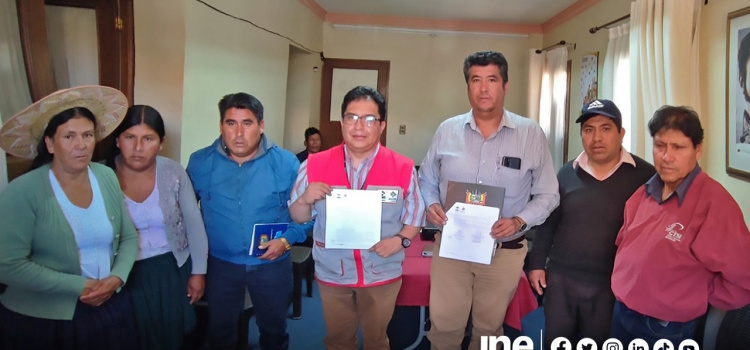 Municipio de Tarata firma convenio con el INE para fortalecer el proceso censal